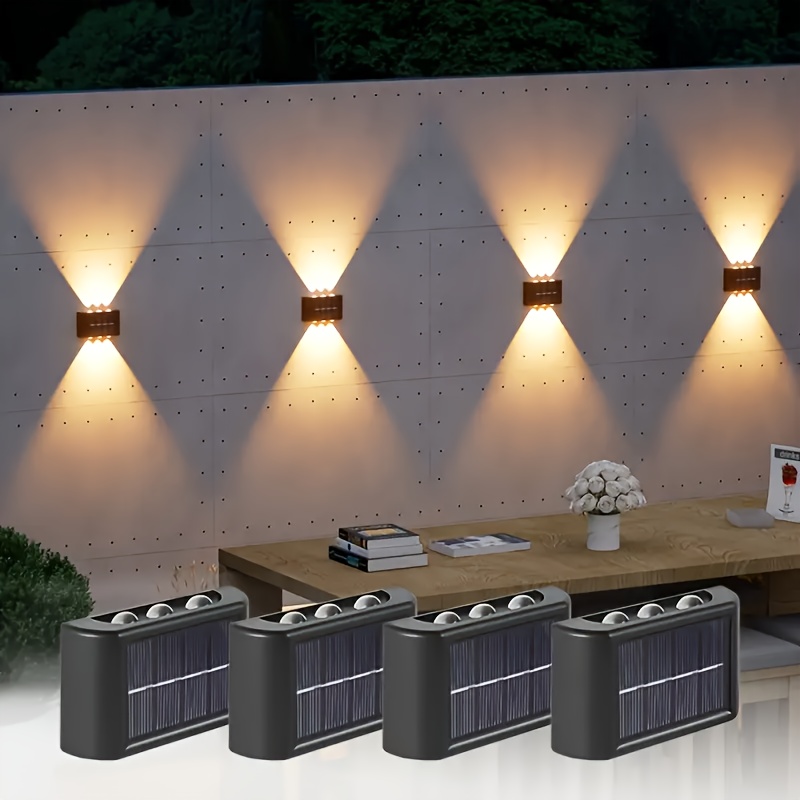 Outdoor Lighting Solar - Lámpara Solar LED para Exteriores, Impermeable,
