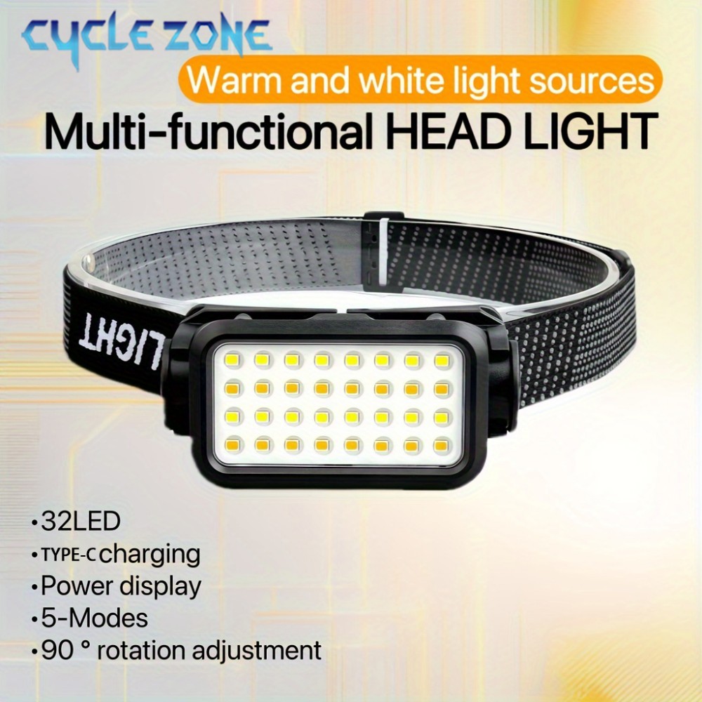 Outdoor Lighting At Lowe'S - Linterna frontal recargable con 32 LED,