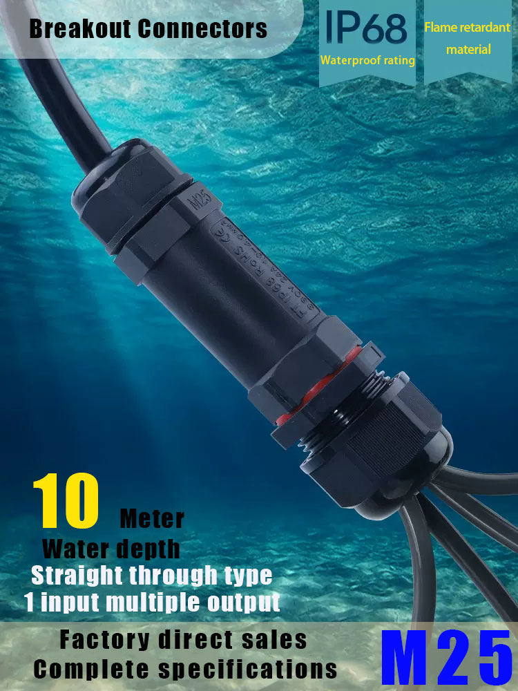 Outdoor Lighting Wire Connectors - Conjunto de conector impermeable IP68, conector