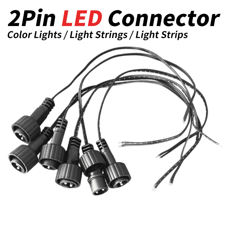 Outdoor Lighting Wire Connectors - Conector LED de 2 Pines con