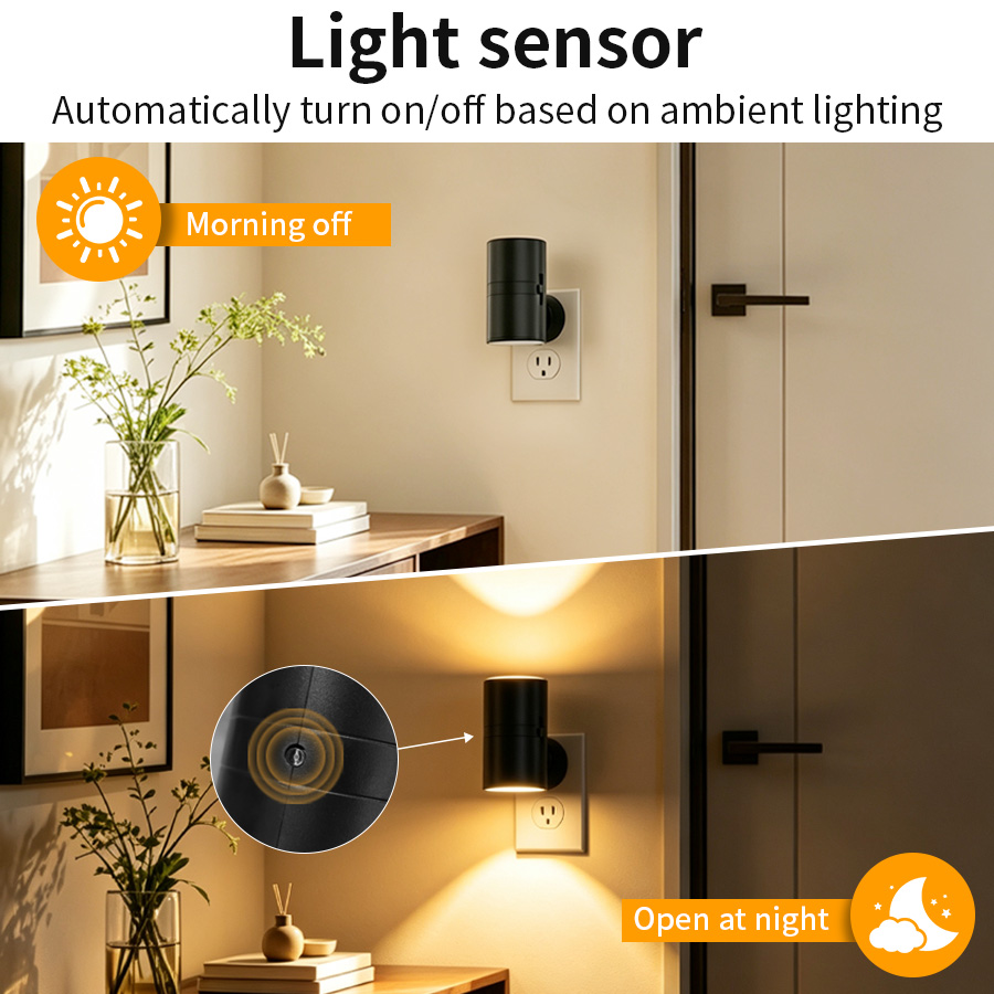 Lámpara de pared LED enchufabl - Dusk To Dawn Bulb reseña y precio