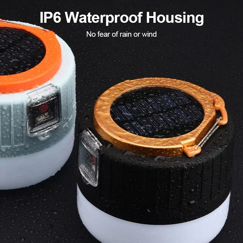 Luz LED Solar para acampar, Ba - Outdoor Lighting Permanent reseña y precio