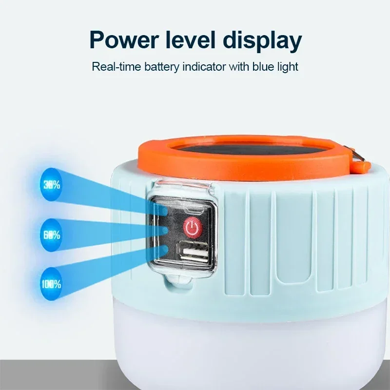 Luz LED Solar para acampar, Ba - Outdoor Lighting Permanent reseña y precio