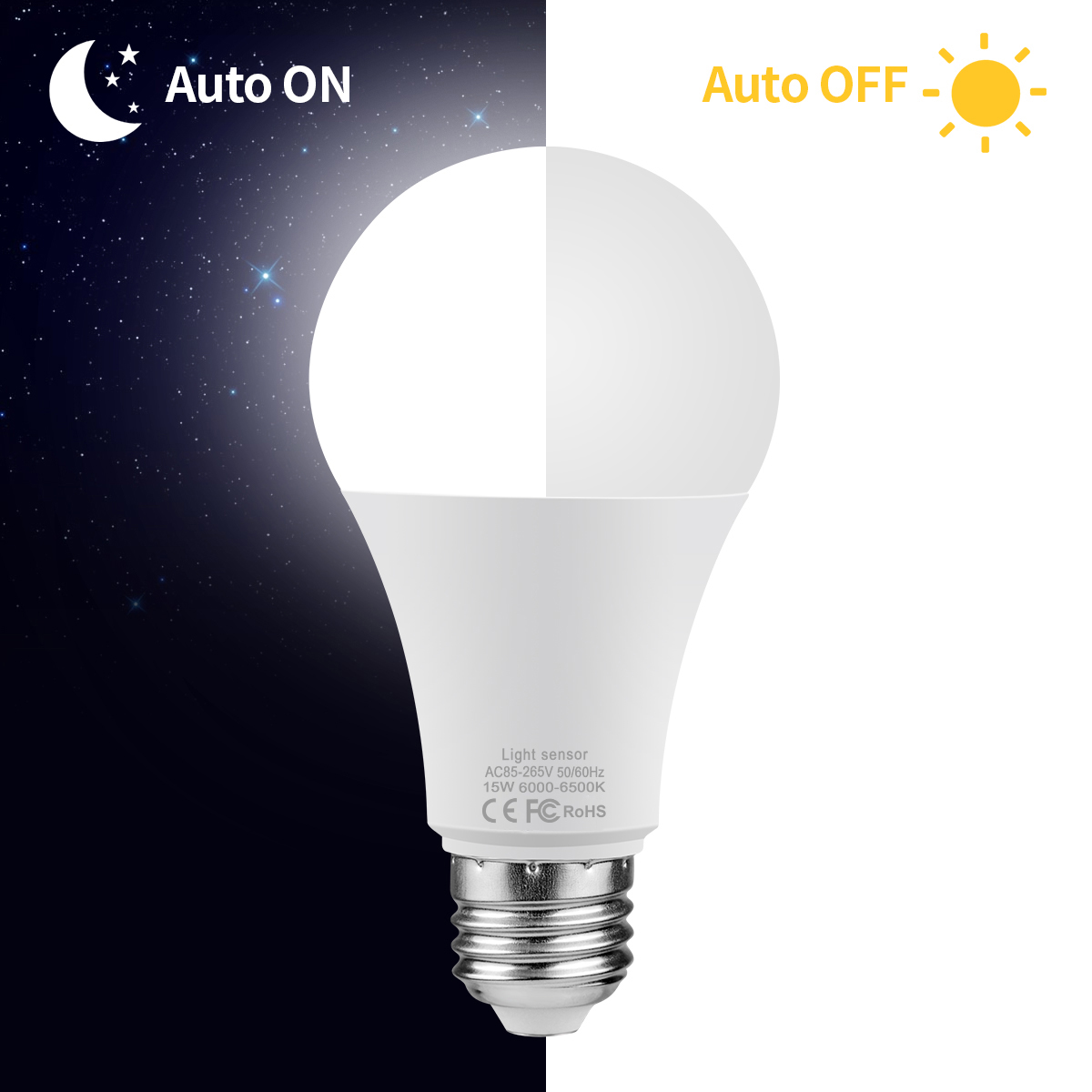 Bombilla LED de 15W E27 de noc - Dusk To Dawn Bulb reseña y precio