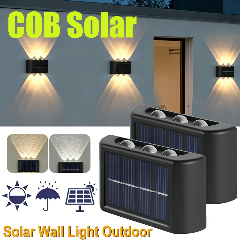Lámpara Solar COB para Pared,  - Outdoor Lighting Solar reseña y precio
