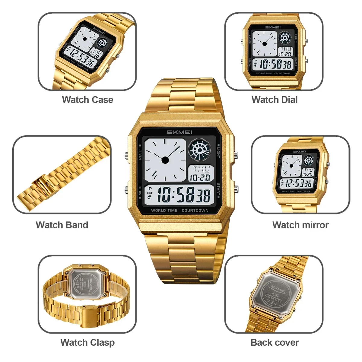SKMEI 2353 relojes de pulsera  - Outdoor Lighting Led Strip reseña y precio