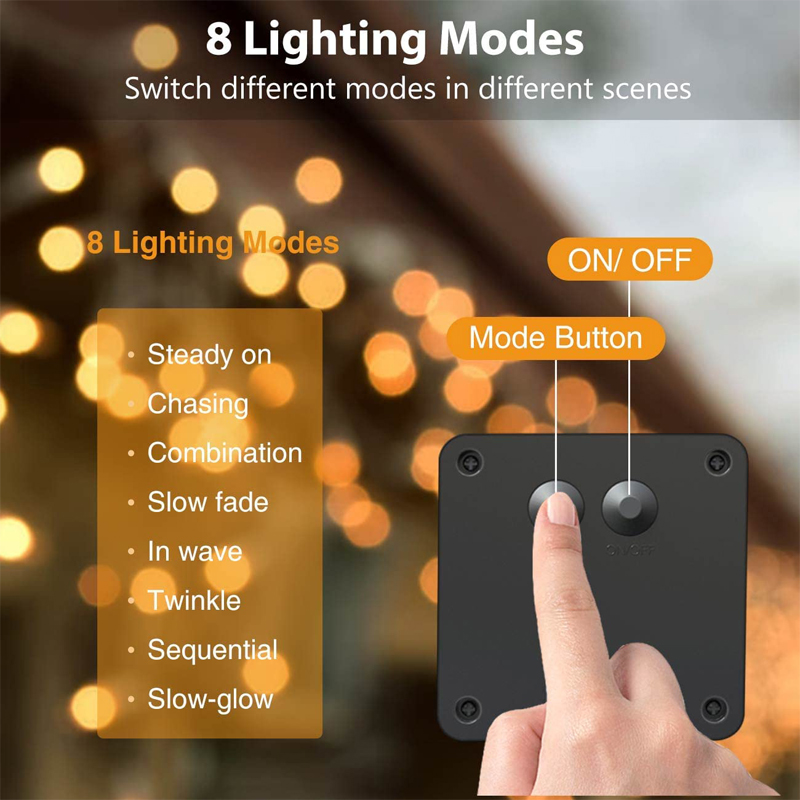 Guirnalda de luces LED solares - Outdoor Lighting Under Pergola reseña y precio