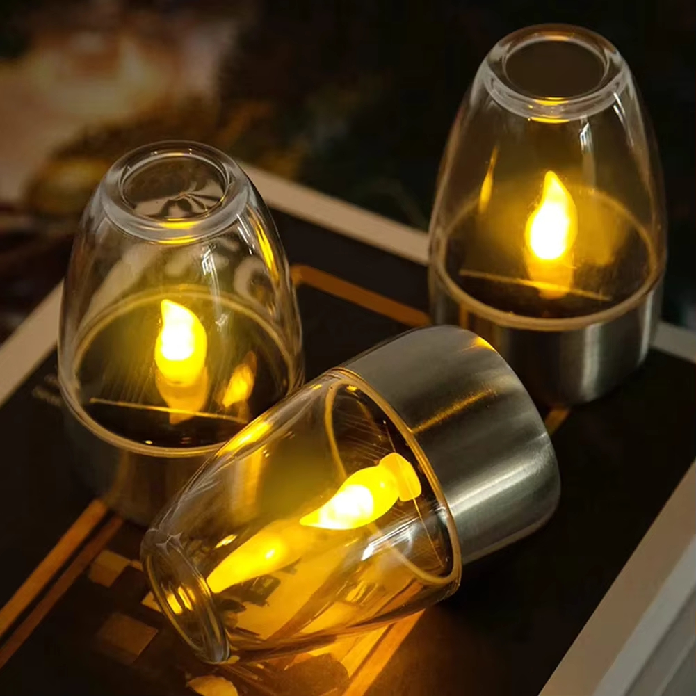 Velas solares LED de acero ino - Outdoor Lighting Under Pergola reseña y precio
