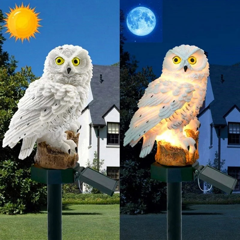 Lámpara Solar con Forma de Búh - Outdoor Lighting Ground reseña y precio