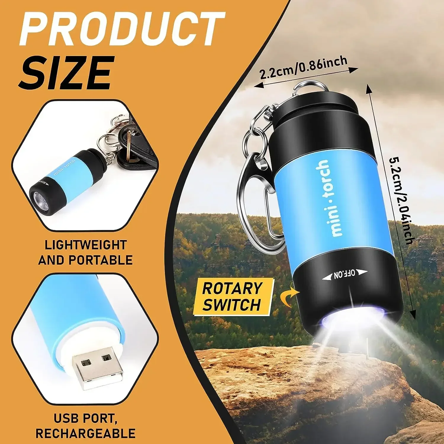 Linterna LED con carga USB, li - Outdoor Lighting Permanent reseña y precio