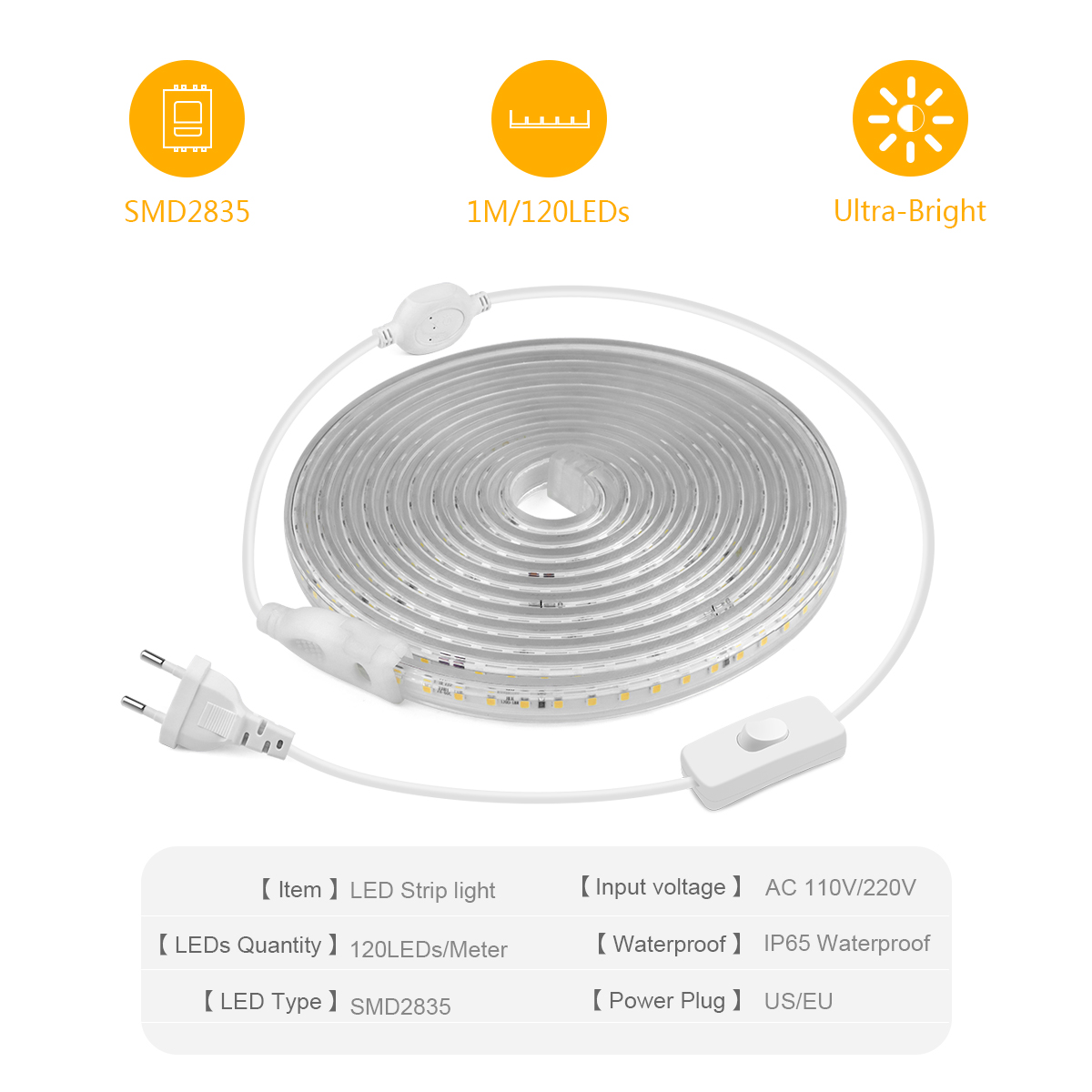 Tira de luces LED de alto bril - Outdoor Lighting Led Strip reseña y precio
