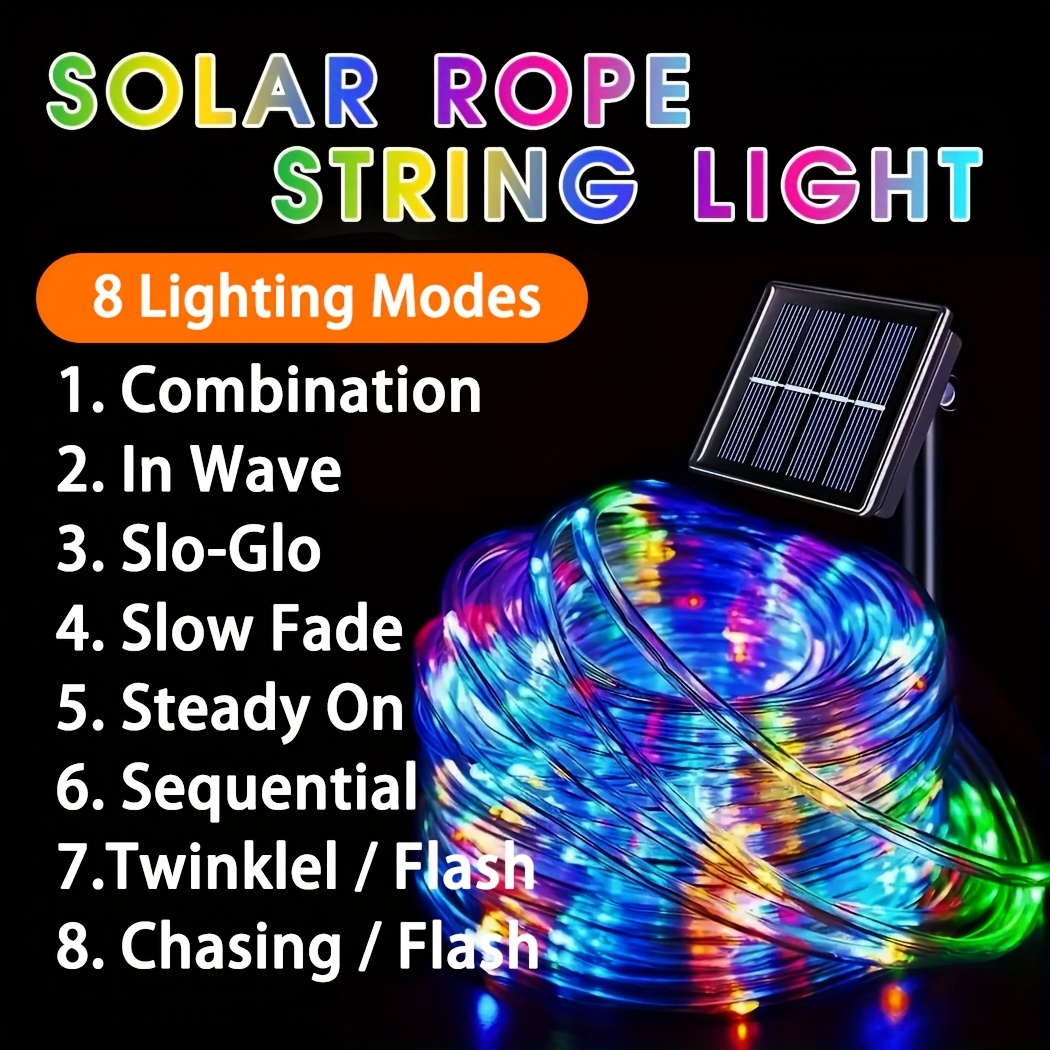 Guirnalda de Luces LED Solares - Outdoor Lighting Under Pergola reseña y precio