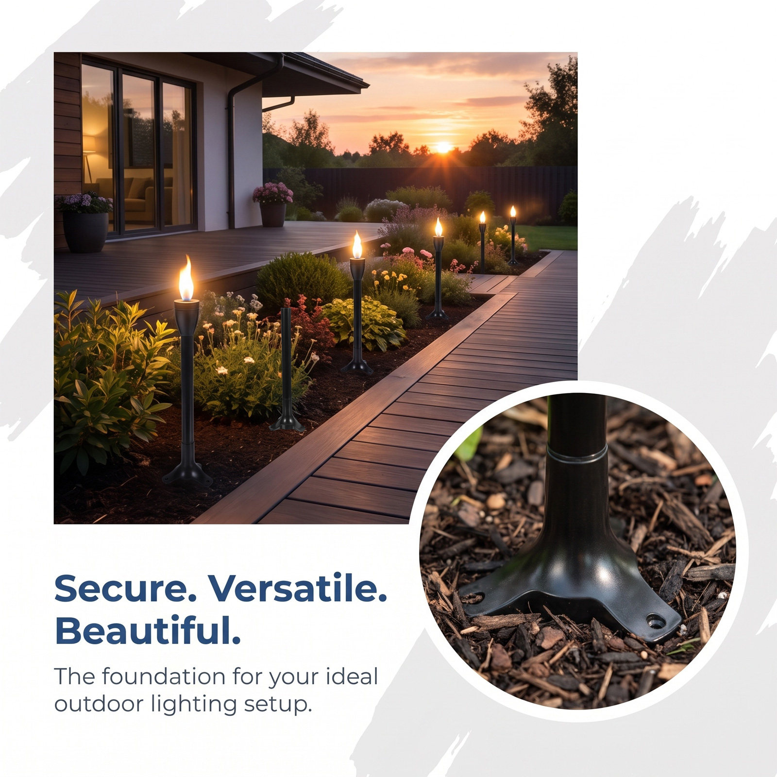 Juego de 6 estacas de repuesto - Outdoor Lighting Ground reseña y precio