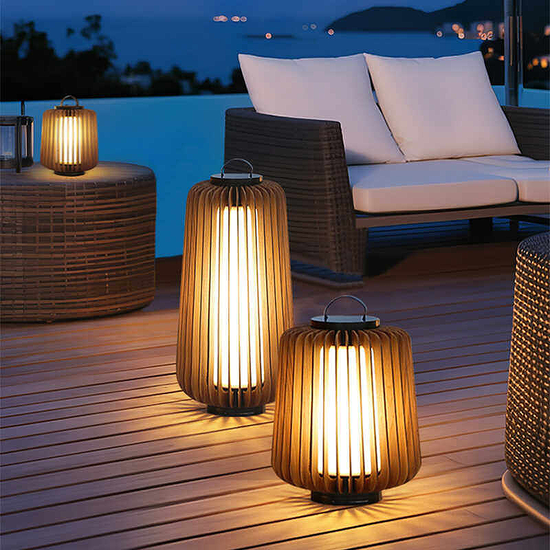 Lámpara de pie luminosa para p - Outdoor Lighting Solar reseña y precio