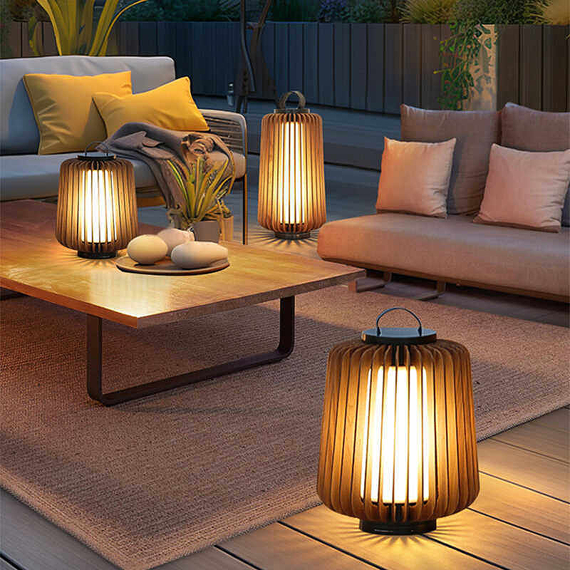 Lámpara de pie luminosa para p - Outdoor Lighting Solar reseña y precio